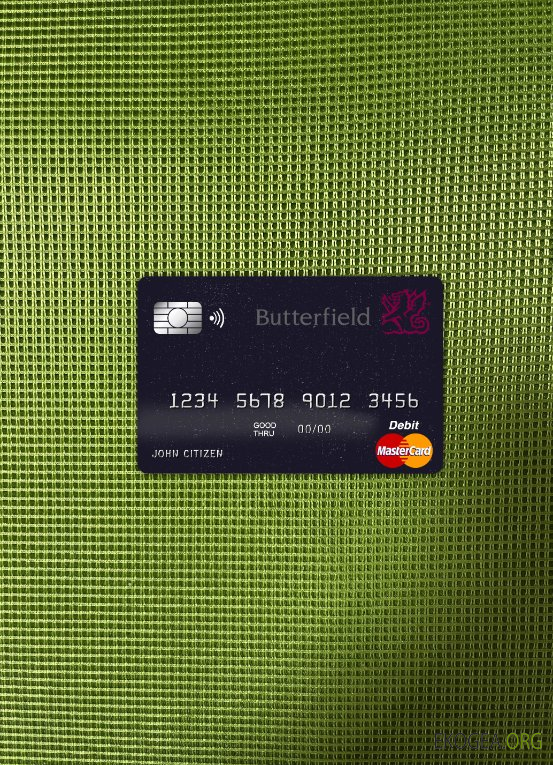 Photolook de la carte principale de la banque Butterfield de la Barbade